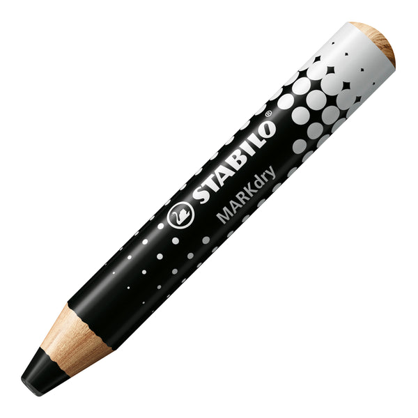 Crayon marqueur noir pour ardoises et tableaux blancs STABILO MARKdry