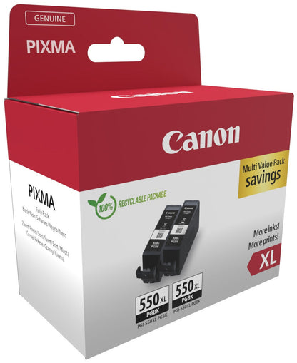 Cartouche d'encre Canon pgi-550xl - pack double noir