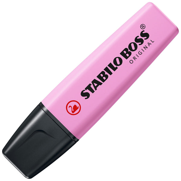 Surligneur Stabilo boss pastel mauve givré - pointe biseautée