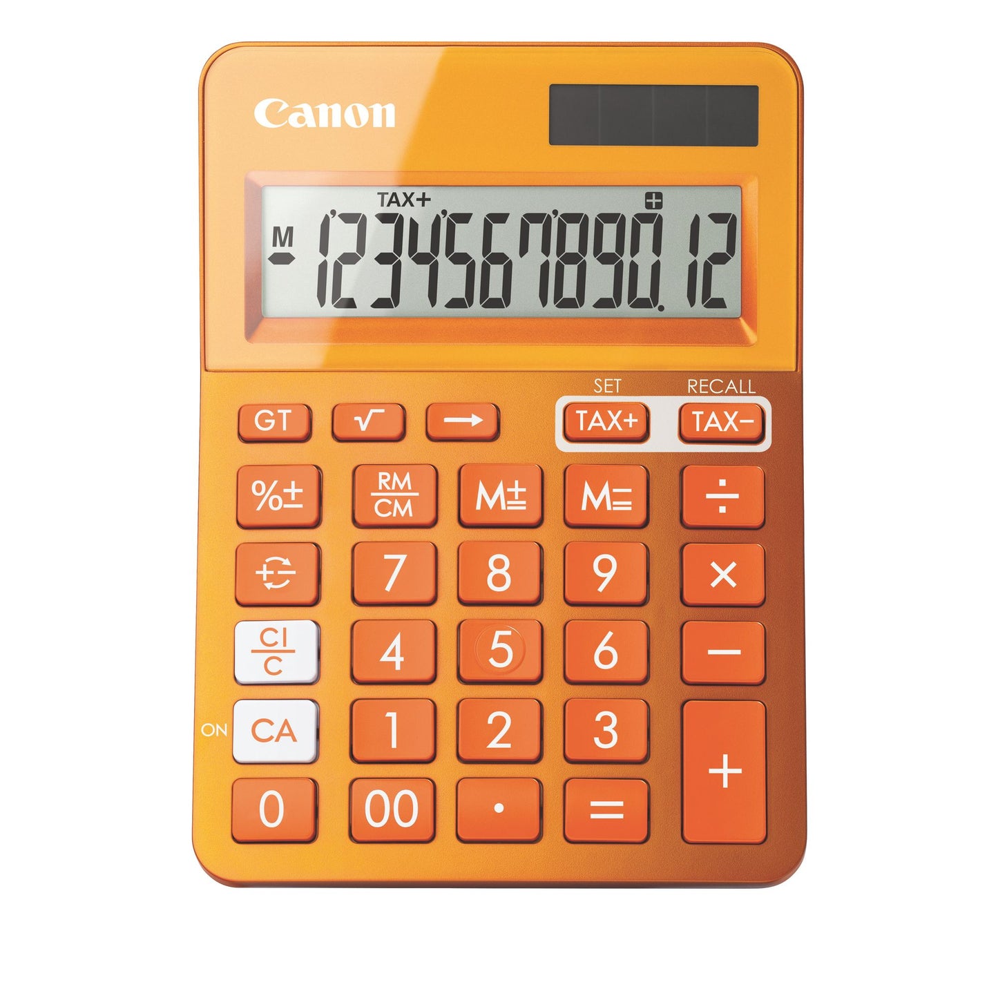 Calculatrice poche 8chiffres solaire orange