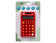 Calculatrice poche 8chiffres solaire rouge