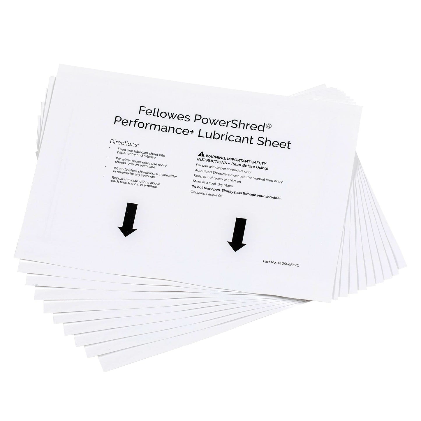 Feuilles de lubrification destructeurs -lot de 10