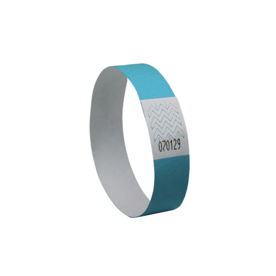 Bracelet événementiel Tyvek - Bleu 256x19mm (500 pièces)