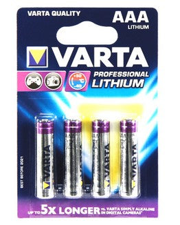 Pile lr03 lithium professionalb/4