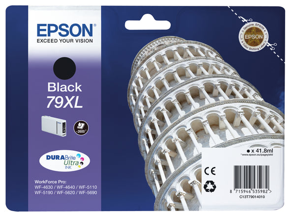 Cartouche d'encre Epson c13t79014 noire xl pise - rendement élevé