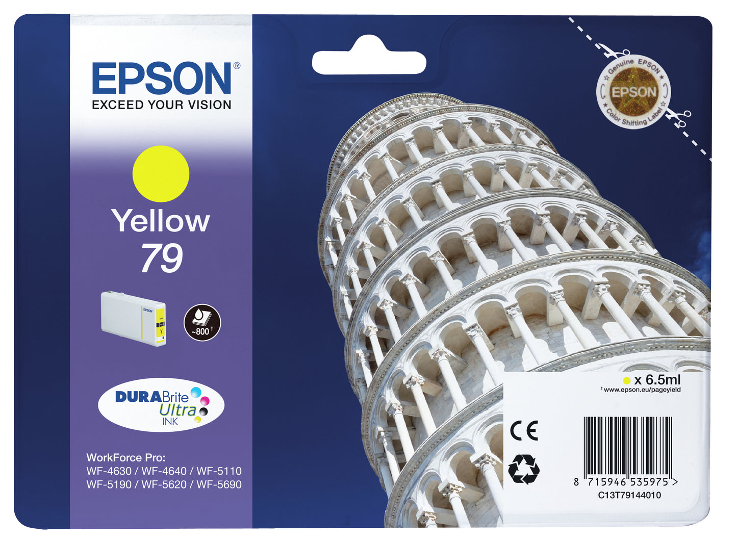 Cartouche d'encre Epson c13t79144 jaune pise - haute capacité