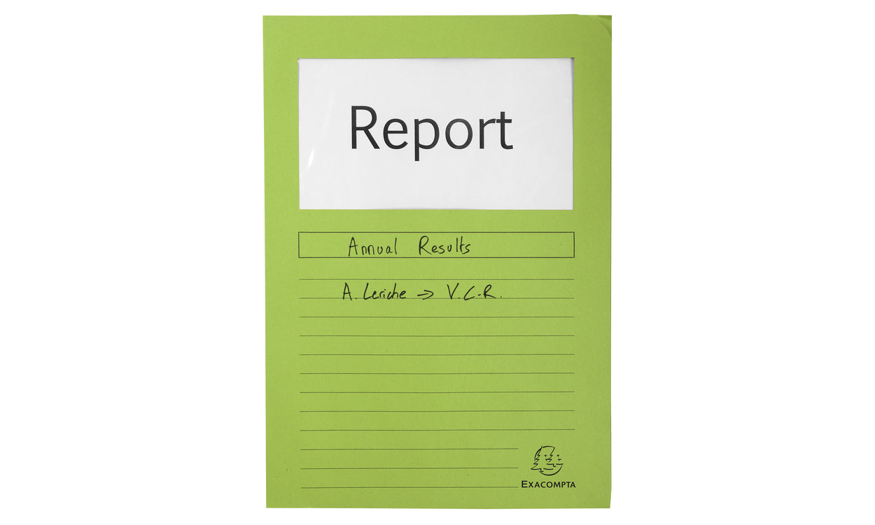 Pochette coin fenêtre A4 Vert - 120g/m², paquet de 100