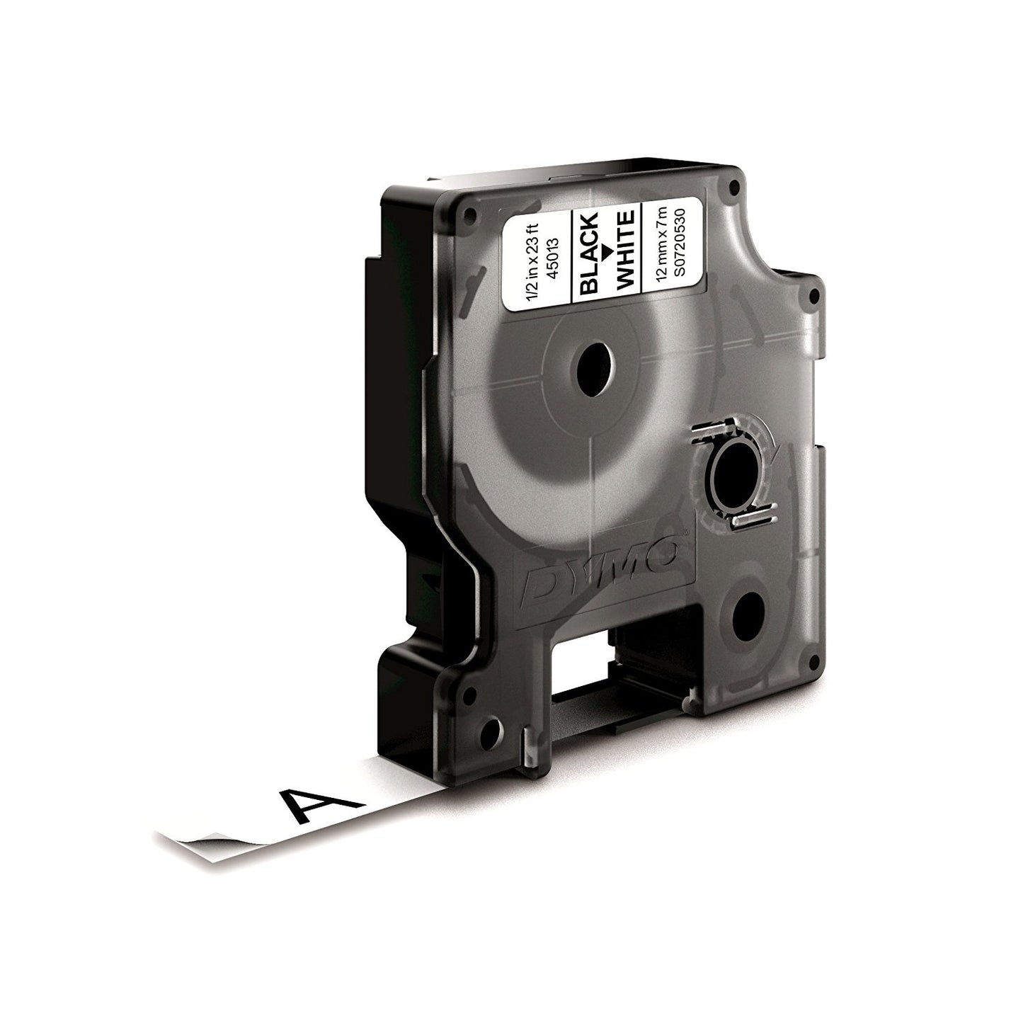 Ruban Dymo D1 12mm - noir/blanc