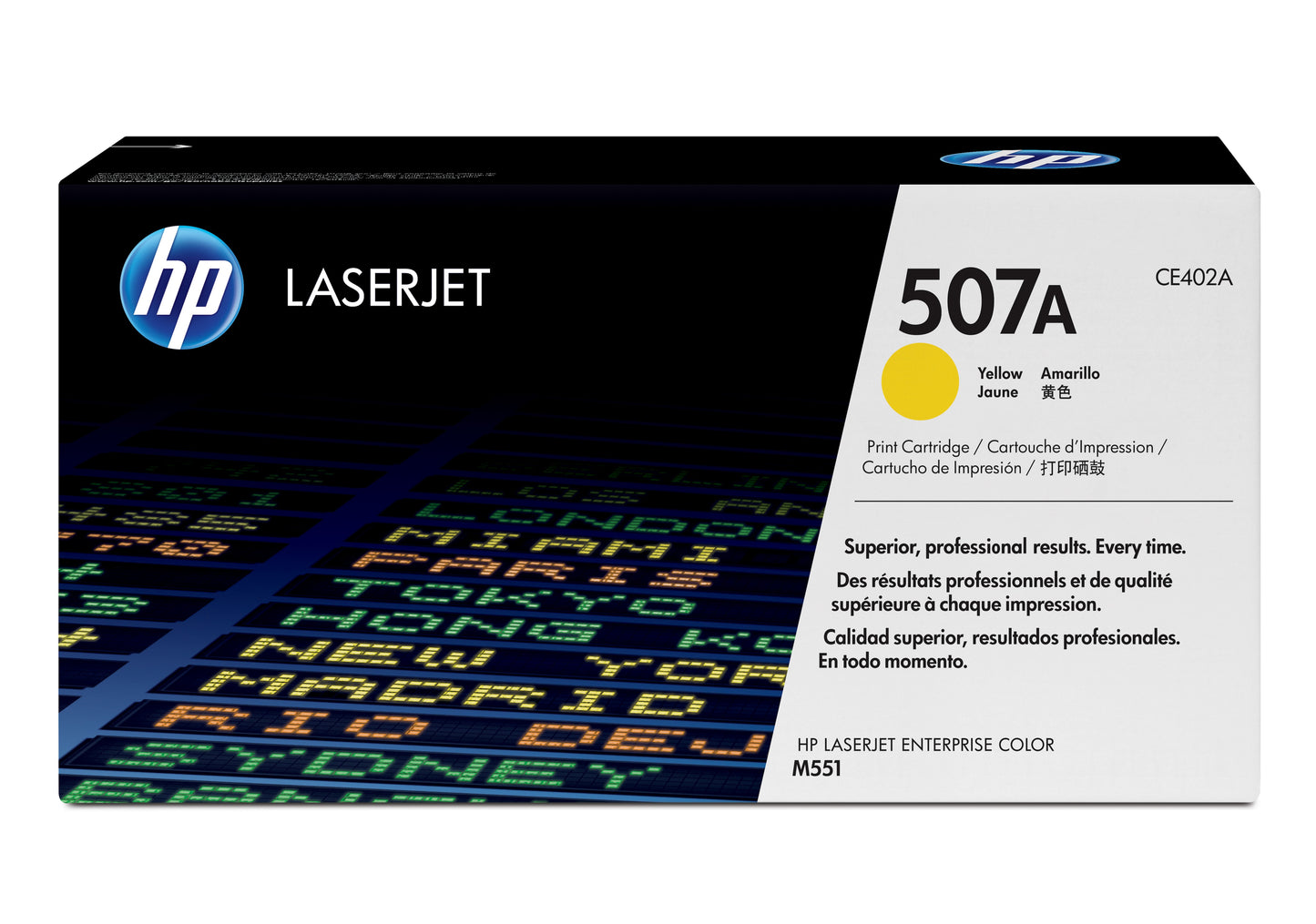Cartouche toner HP jaune 507a - rendement 6000 pages