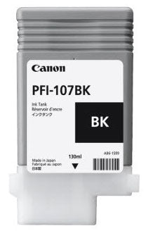 Cartouche d'encre Canon pfi-107bk 130ml - pigment noir