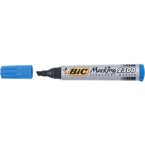 Marqueur permanent BIC 2300 biseau bleu