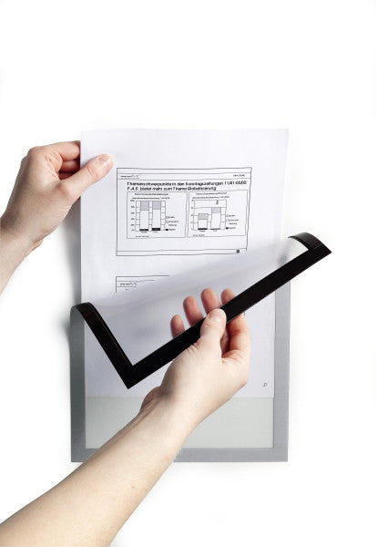 Porte-Affiche A4 Silver Lot de 5 Magnétique