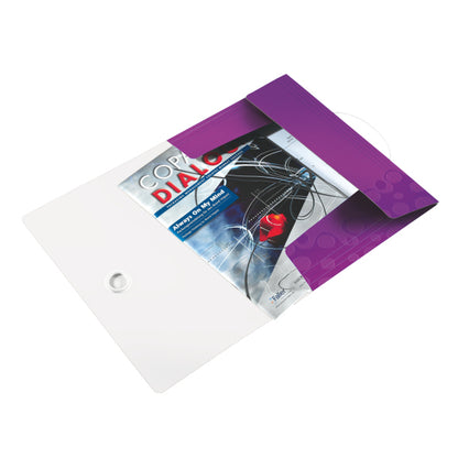 Chemise 3 rabats + elastique wow -violet
