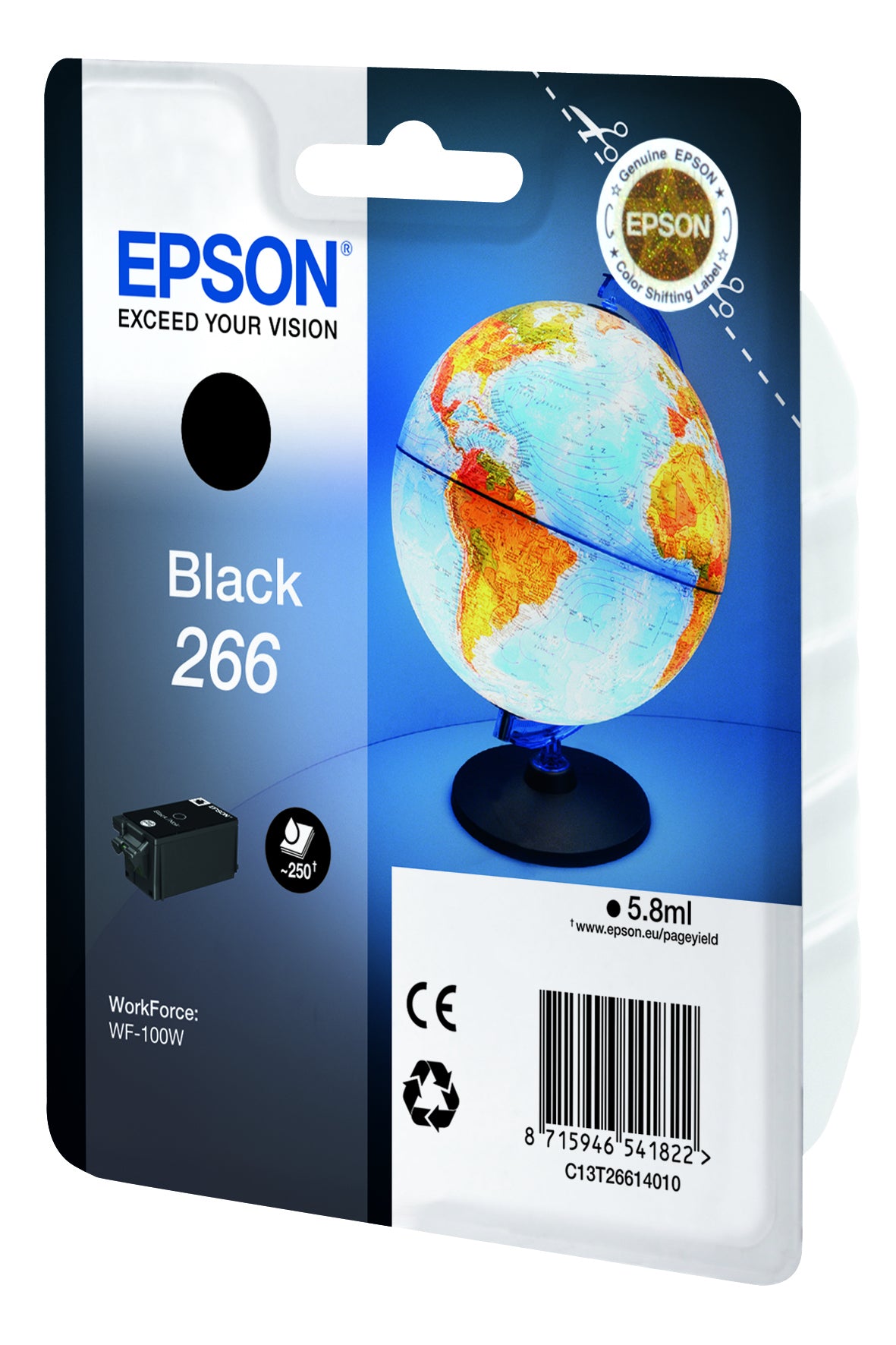 Cartouche d'encre Epson noire 5,8 ml - pigments durables