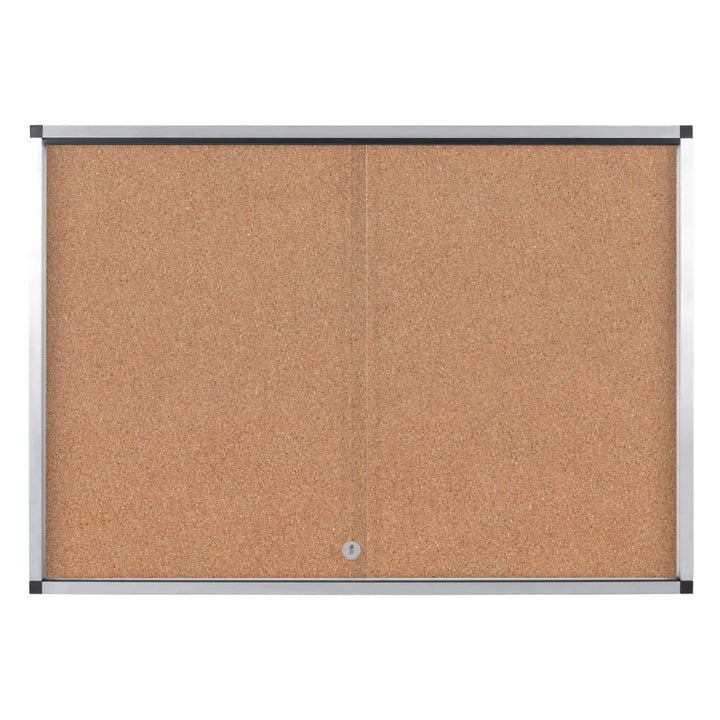 Vitrine d'affichage coulissante 100x80, fond liége- 9 feuilles A4, pour l'intérieur
