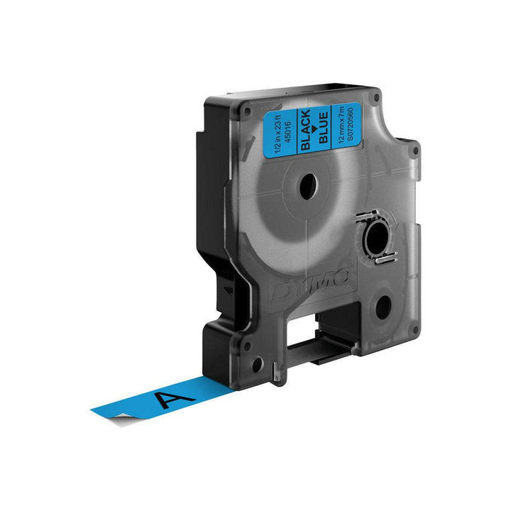 Ruban Dymo D1 12mm - noir/bleu
