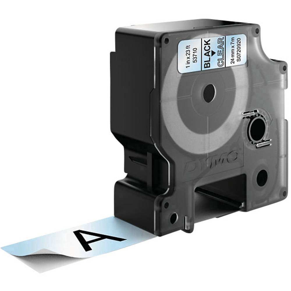 Ruban Dymo D1 24mm - noir/ transparent