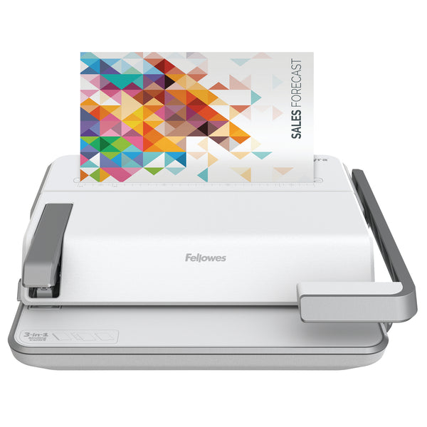 Perforelieur 3 fonctions en 1 lyra Fellowes