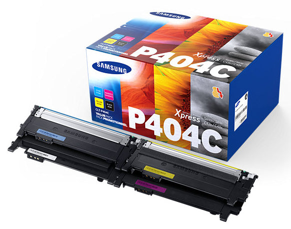 Pack Toner Samsung  404c - couleurs vives et longue durée-noir+3couleurs
