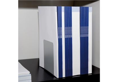 Serre-livres metal magnetique gris- lot de 2