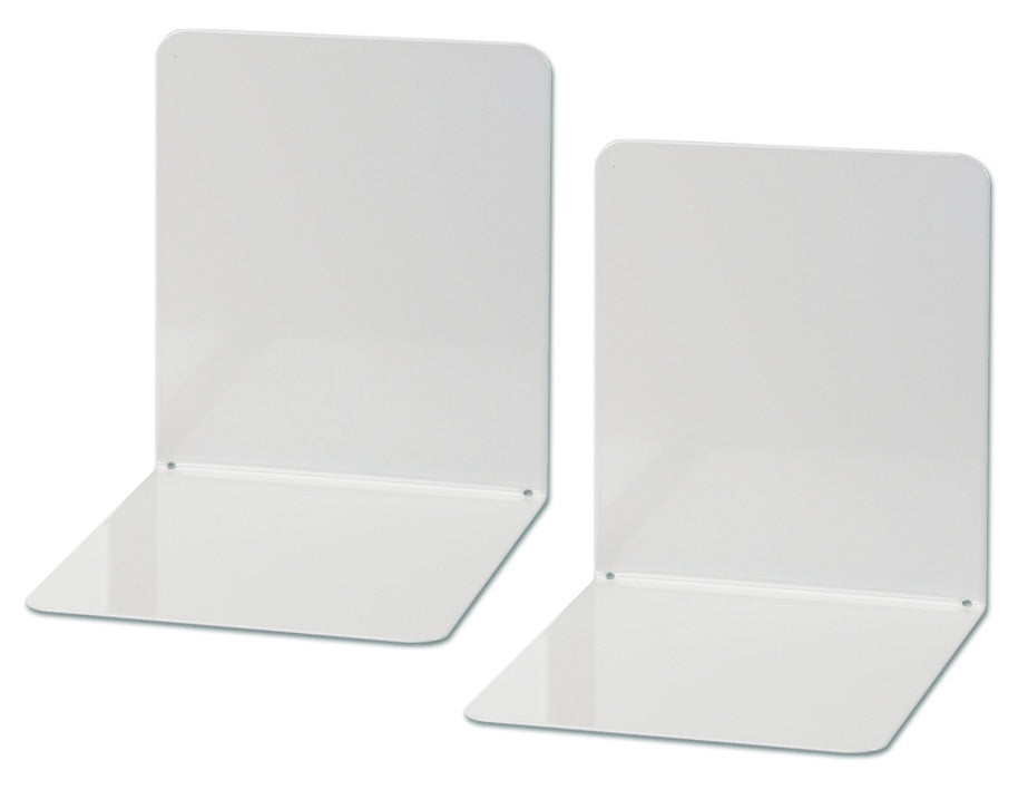 Serre-livres metal magnetique gris- lot de 2