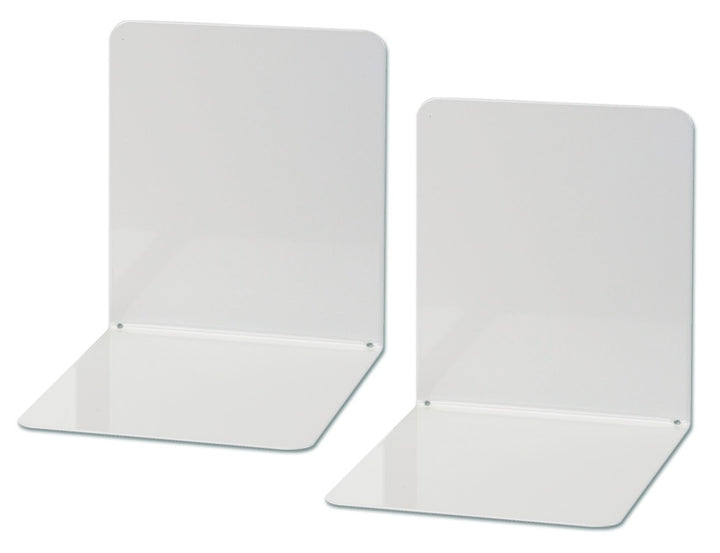 Serre-livres metal magnetique gris- lot de 2