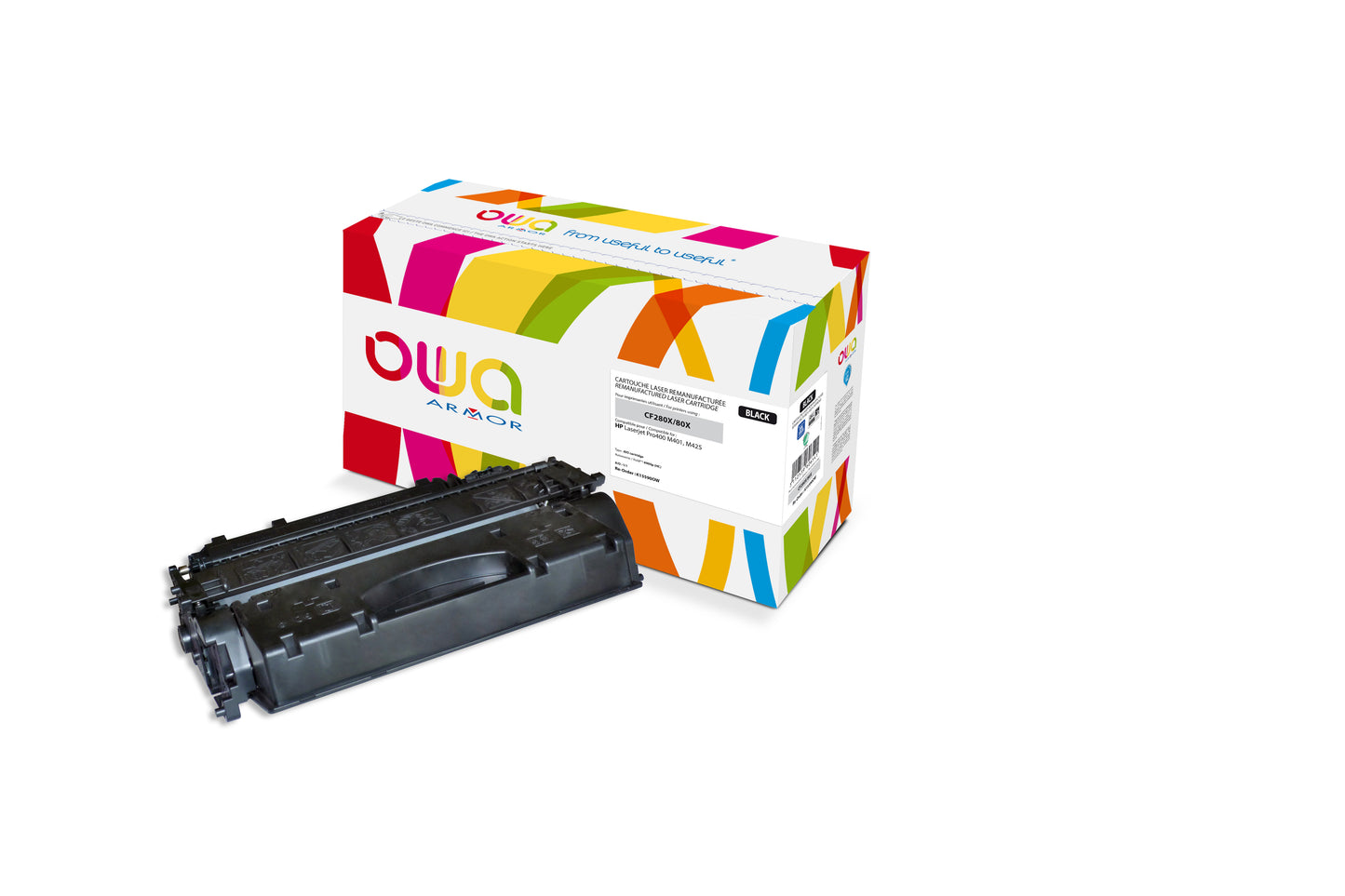 Toner remanufacturé HP CF280X - noir -6900 pages