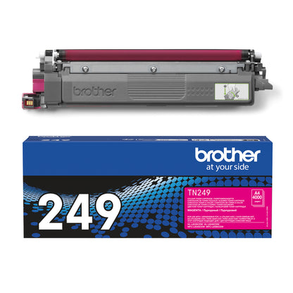 Toner laser Brother magenta tn-249m - haute capacité 4000 pages