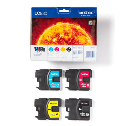 Pack 4 cartouches Brother lc980 - rendement économique