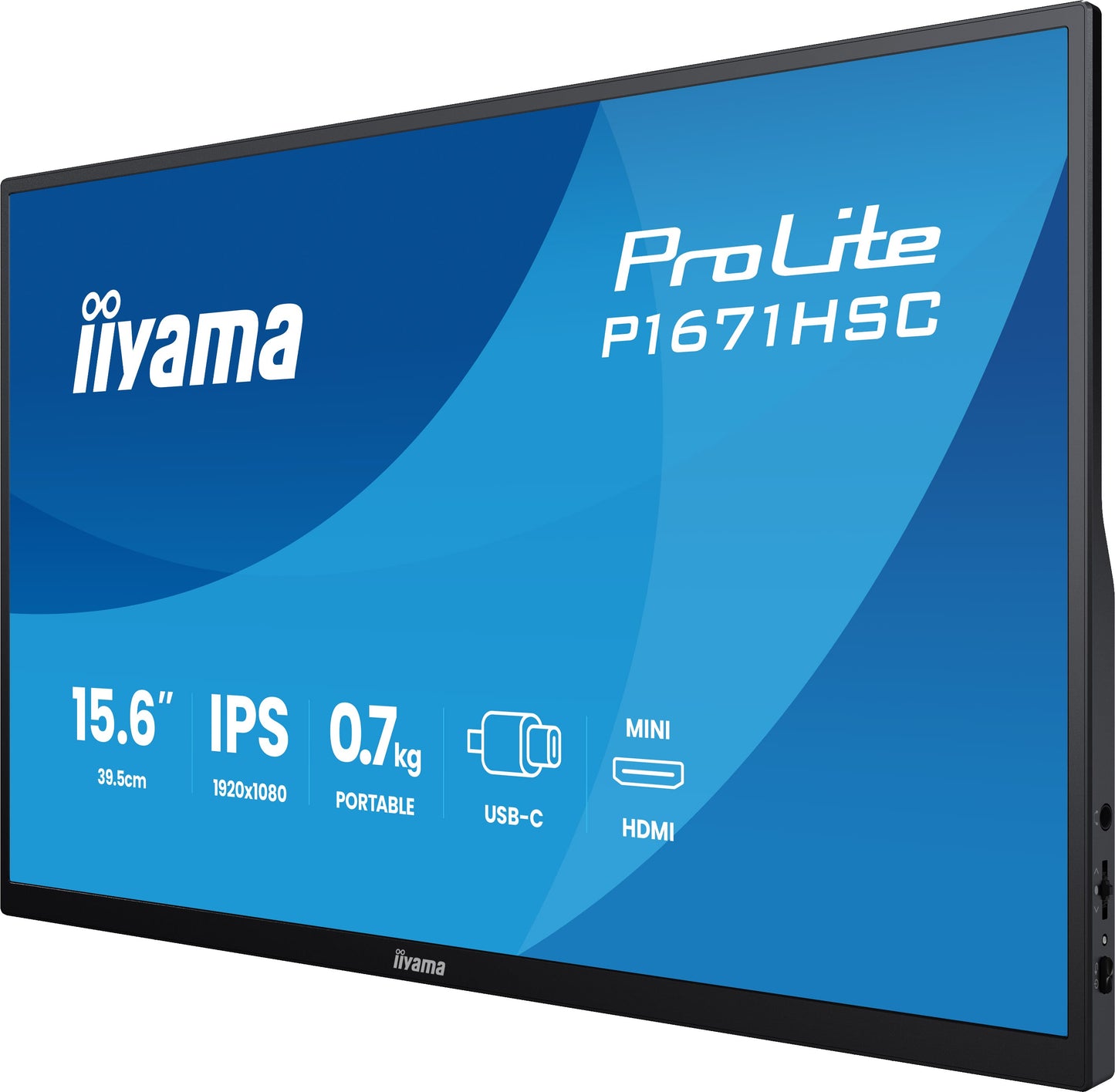 Écran LED 15,6" Full HD - IPS, 3 ms