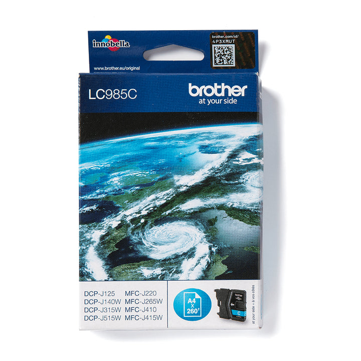 Cartouche d'encre Brother cyan LC985c - rendement 260 pages