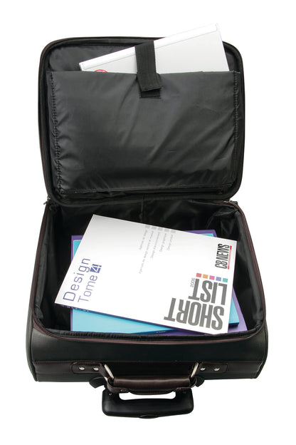 Pilotcase 4 Roulettes Nylon 15"-Marron