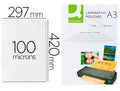 Pochette  a3 100 microns p/100