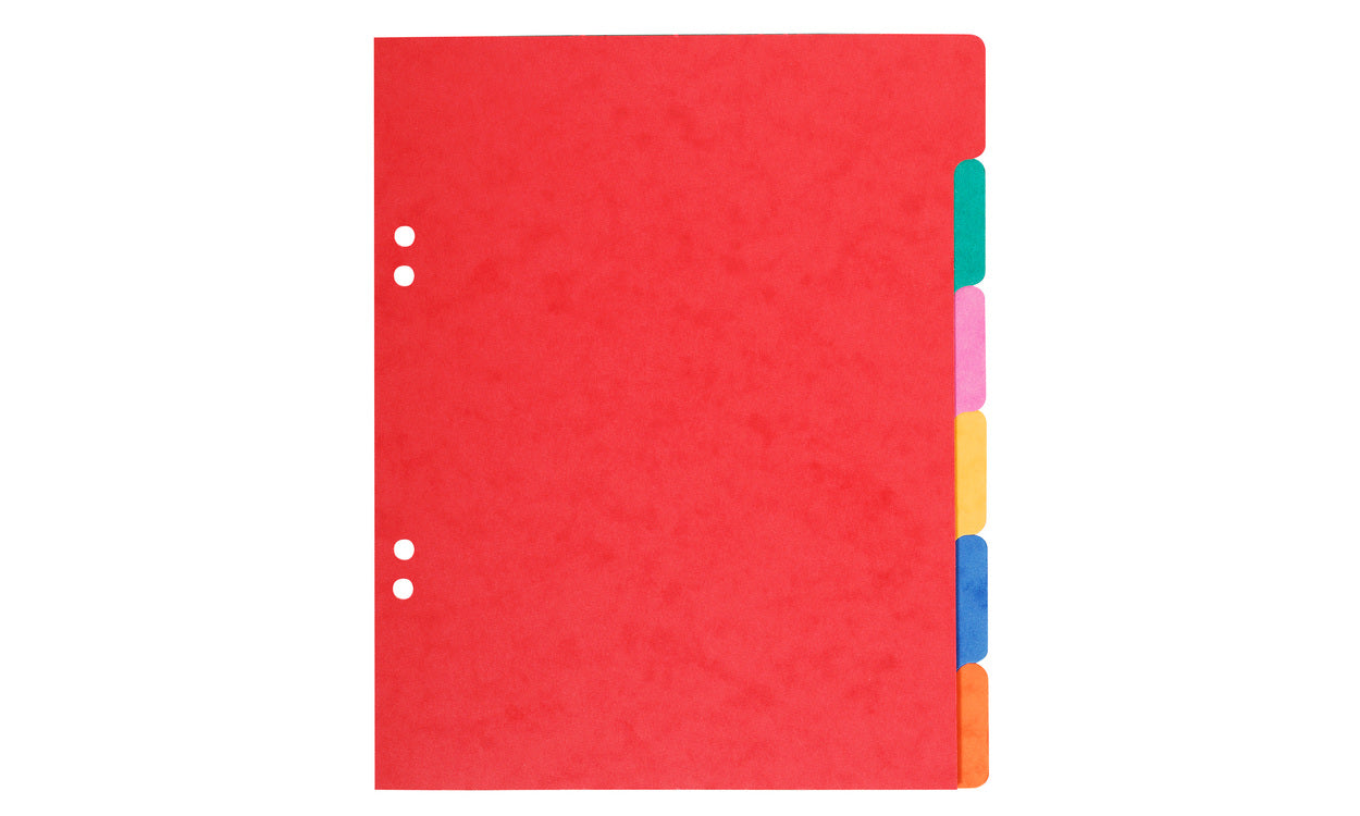 Intercalaires A4 6 Onglets - Carte Lustrée 225g/m²