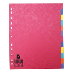 Intercalaires carte lustré A4+12 positions