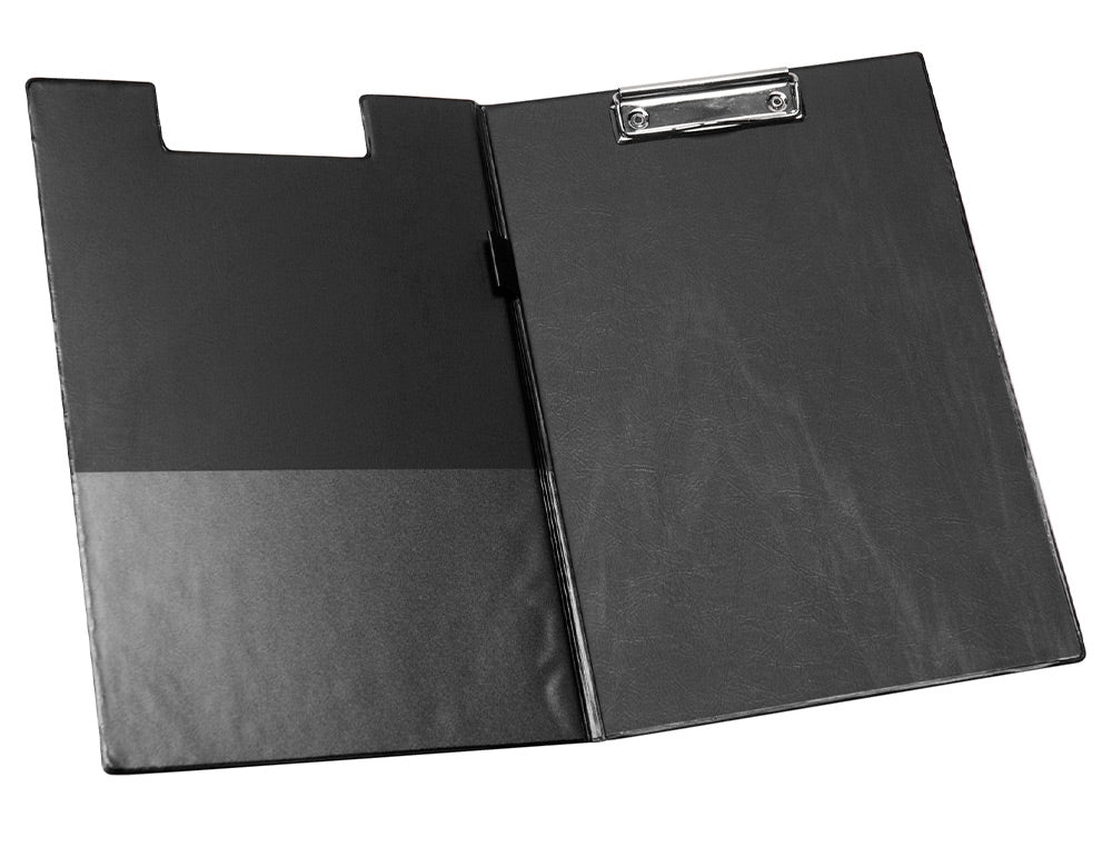 Porte bloc avec pince et rabat 22.5x31.5 cm -noir
