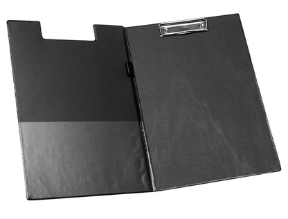Porte bloc avec pince et rabat 22.5x31.5 cm -noir
