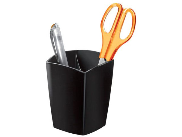 Pot a crayons 2 compartiments-noir