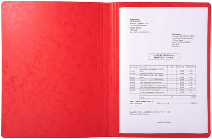 Chemise porte-documents rouge a4 - carton 400g/m²
