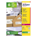 Etiquettes laser recyclée  38.1X21.2 -100feuilles 6500 etiquettes