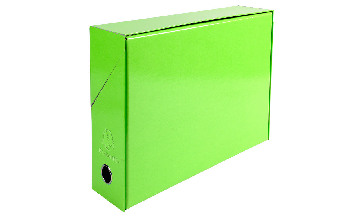 Boite de transfert 25x33mm dos 90mm pelliculé-vert anis