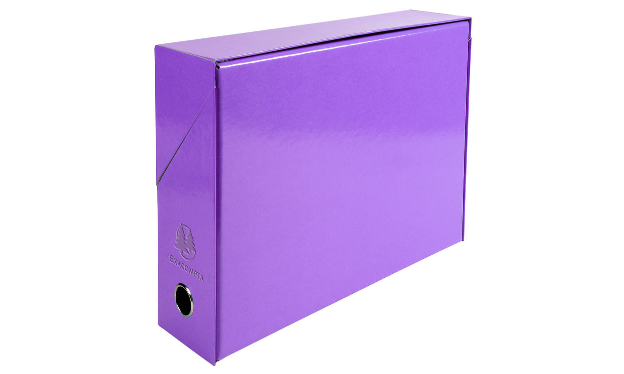 Boite de transfert 25x33mm dos 90mm pelliculé-violet