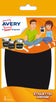 Etiquette ardoise 89x133mm noir -sachet de 5