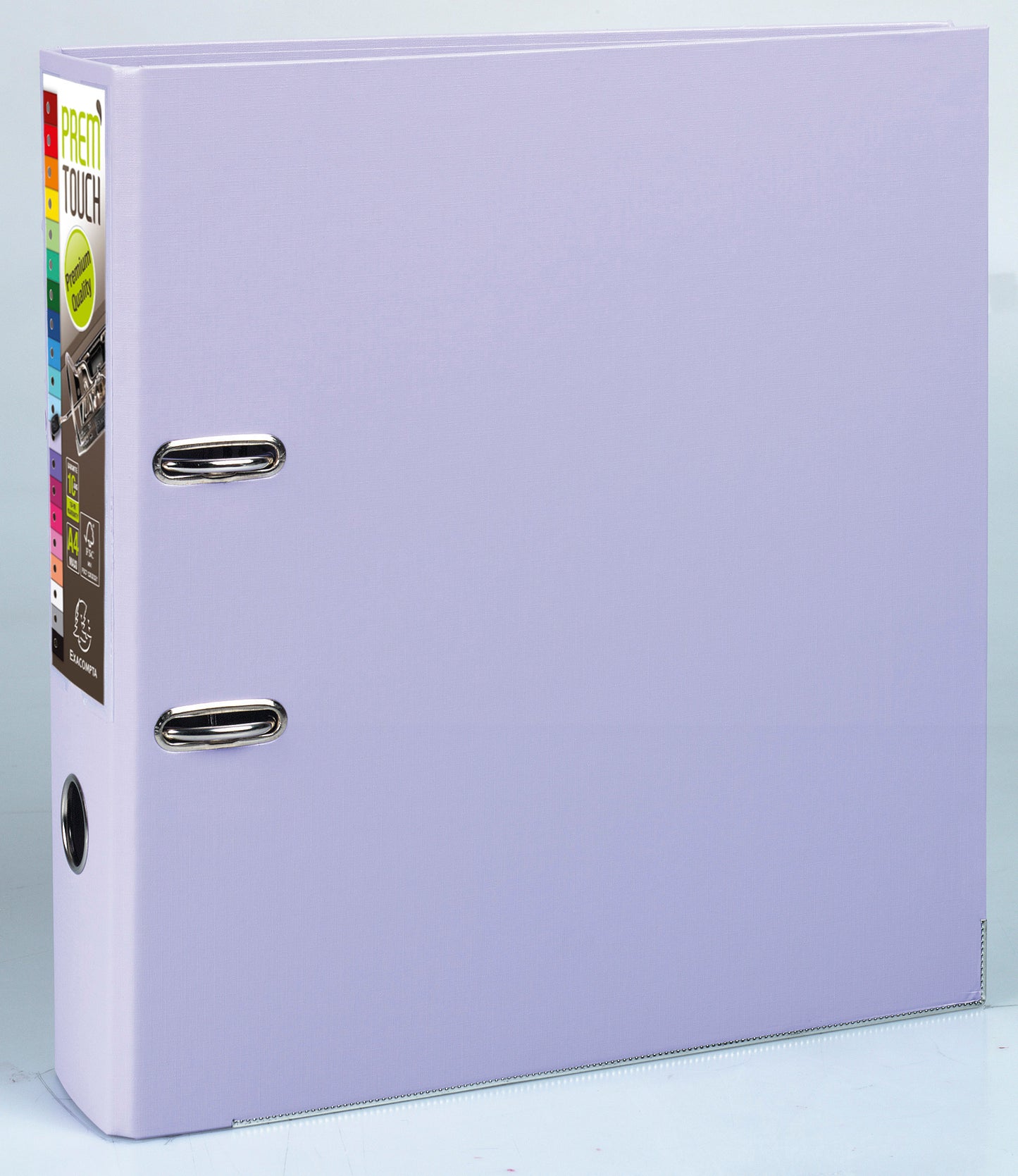 Classeur polypropylène premtouch dos de 80 lilas