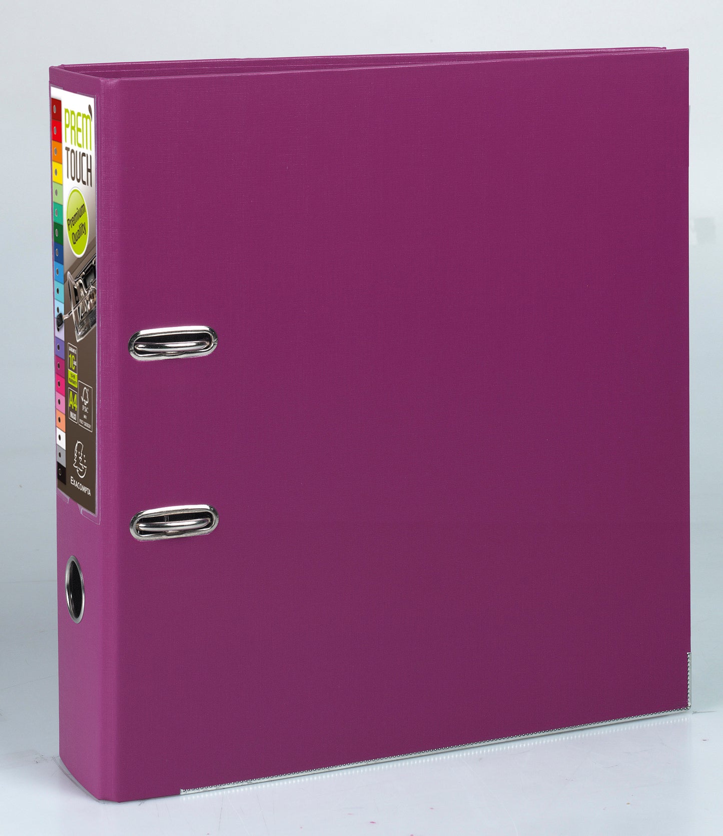 Classeur polypropylène premtouch dos de 80 fuchsia