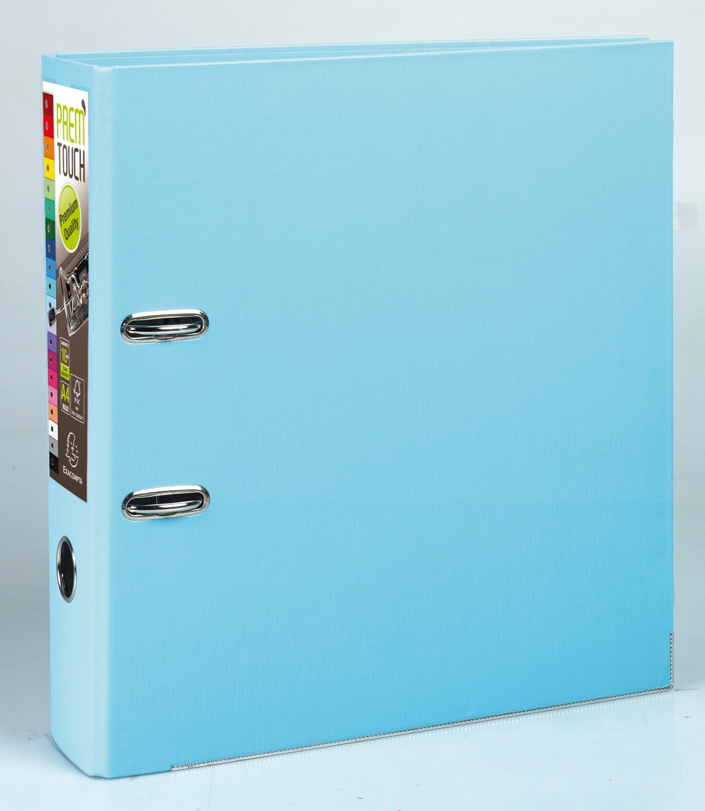 Classeur polypropylène premtouch dos de 80 bleu clair