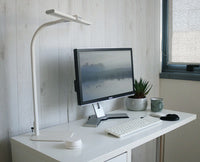 Lampe de bureau LED ergonomique strata -blanche
