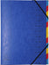 Trieur agrafe 12 compartiments assorti - 24,5x32 cm