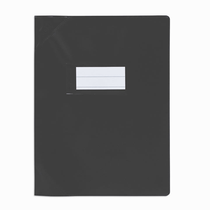 Protege-cahier 17x22 opaque noir