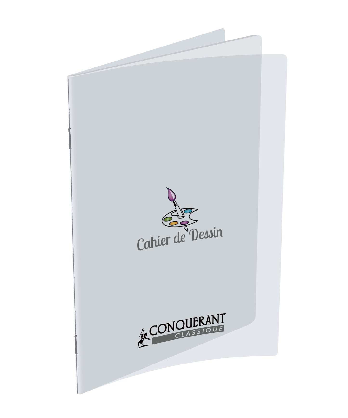 Cahier  dessin 90g polypro -32p unies-17x22